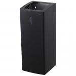 AIR-WOLF | Abfallbehälter Serie Alpha 50 Liter Edelstahl mattschwarz (60-134)