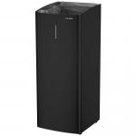 AIR-WOLF | Abfallbehälter Serie Alpha Edelstahl mattschwarz 50 Liter (60-175)