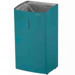 AIR-WOLF | Abfallbehälter Alpha 27 Liter Edelstahl blau-grün (60-346)