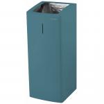 AIR-WOLF | Abfallbehälter Serie Alpha 50 Liter Edelstahl blau-grün (60-356)