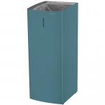 AIR-WOLF | Abfallbehälter Alpha Edelstahl blau-grün 80 Liter (60-371)