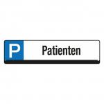 Parkplatz-Reservierungsschild, Parkplatzschild, Hinweisschild, Patientenparkplatz