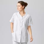 EXNER | Damen Kasack Halbarm 50% Baumwolle weiß (2407510)