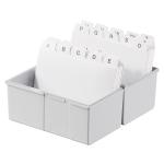 HAN Karteibox DIN A7 quer (lichtgrau) 977-11