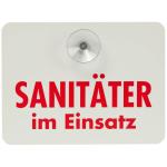 Innenschild "Sanitäter im Einsatz"