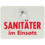 Innenschild mit 1 Saugnapf SANITÄTER IM EINSATZ