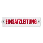 Innenschild mit 2 Saugnäpfen Einsatzleitung