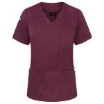 KARLOWSKY Damen Schlupfkasack Kurzarm (aubergine)