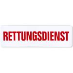 Magnetfolienschild Rettungsdienst für Notärzte und Einsatzfahrzeuge