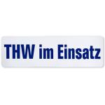 Magnetfolienschild THW im Einsatz für Notärzte und Einsatzfahrzeuge