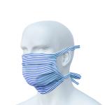 Mund-Nasen-Maske (MNS) blau-weiss