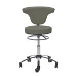 TEQLER Drehstuhl 48cm - 58cm (grau)