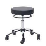 TEQLER Rollhocker 47cm - 57cm (schwarz)