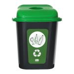 TEQLER Abfalleimer für Glas