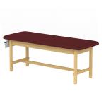 TEQLER | flache Holz-Behandlungsliege burgund (T146709)