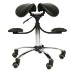 TEQLER | Sattelstuhl ErgoWork schwarz (T170741)