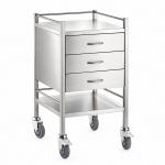 TEQLER | mobiler Edelstahl Schubladenwagen (T171808)