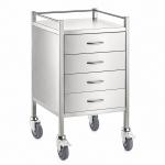 TEQLER | mobiler Edelstahl Schubladenwagen (T171809)
